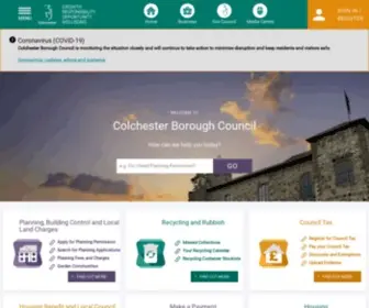 Colchester.gov.uk(Home ) Screenshot