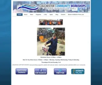 Colchestercommunityworkshops.com(石家庄绷欠餐饮管理有限公司) Screenshot