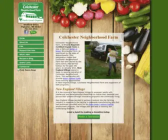 Colchesterneighborhoodfarm.com(Colchester Neighborhood Farm) Screenshot
