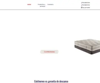 Colchomex.com.mx(Fabricación y reparación de colchones en Ciudad de México) Screenshot