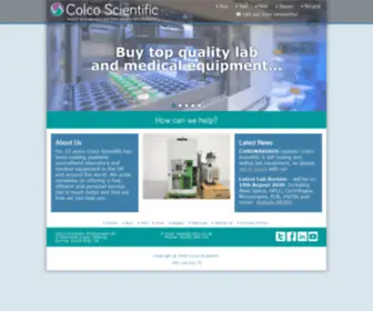 Colco.co.uk(Colco Scientific) Screenshot