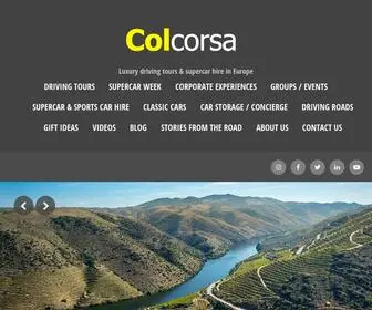 Colcorsa.com(Supercar Driving Tours in Europe) Screenshot