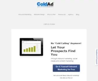 Coldad.com(HubSpot®) Screenshot