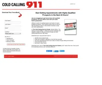 Coldcalling911.com(Cold Calling 911) Screenshot