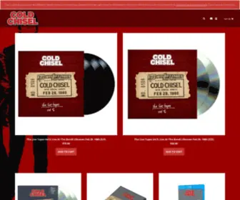 ColdchiselStore.com.au(Cold Chisel Official Store) Screenshot