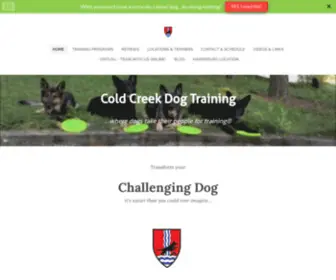 Coldcreekdogtraining.com(Cold Creek Dog Training...where dogs take their people for training®) Screenshot