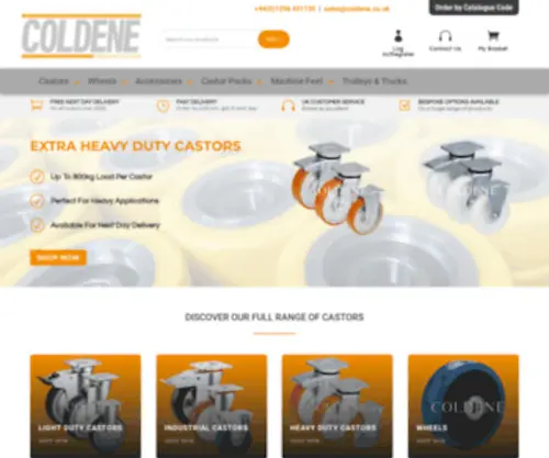 Coldenecastorsandwheels.co.uk(Coldene Castors) Screenshot