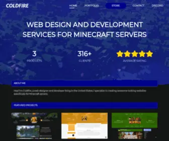 Coldfiredzn.com(Coldfire Design) Screenshot