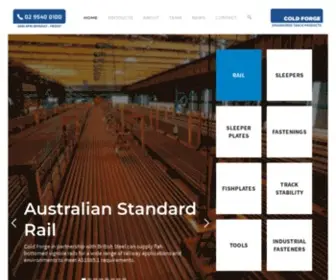 Coldforge.com.au(Cold Forge Rail Products) Screenshot