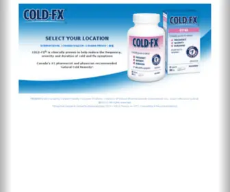 Coldfx.com(COLD-FX) Screenshot