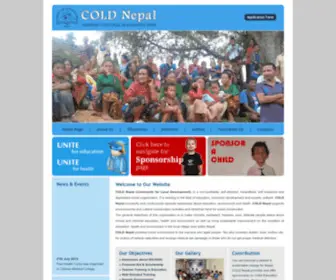 Coldnepal.org(Community for Local Development Nepal) Screenshot