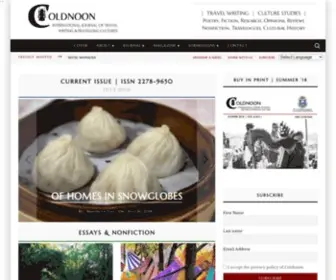 Coldnoon.com(International Journal of Travel Writing & Travelling Cultures) Screenshot
