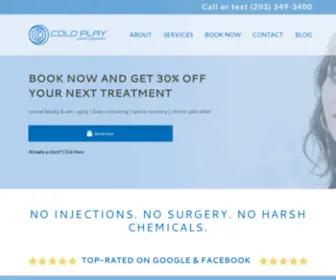 Coldplaycryo.com(Cold Play Cryotherapy) Screenshot