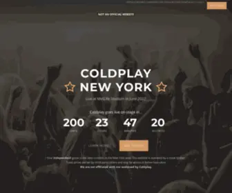 Coldplaynewyork.com(Coldplay New York Tickets) Screenshot