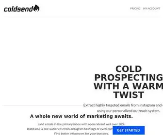 Coldsend.com(coldsend) Screenshot