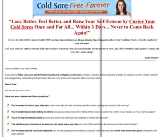 Coldsorefreeforever.com(Cold Sore Free Forever) Screenshot