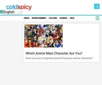 Coldspicy.com(News and quizzes) Screenshot