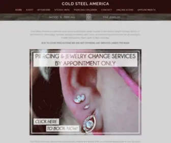 Coldsteelpiercing.com(Cold Steel America) Screenshot