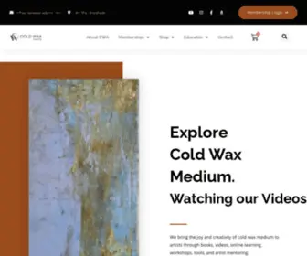 Coldwaxacademy.com(Cold Wax Academy) Screenshot