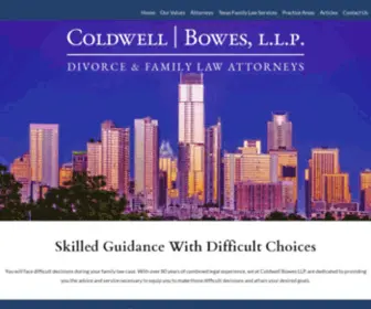 Coldwellbowes.com(Call an Austin divorce lawyer at Coldwell) Screenshot