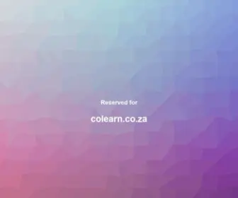 Colearn.co.za(Colearn) Screenshot