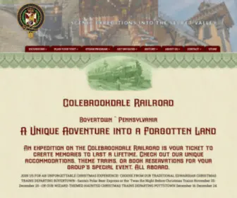 Colebrookdalerailroad.com(The Colebrookdale Railroad) Screenshot