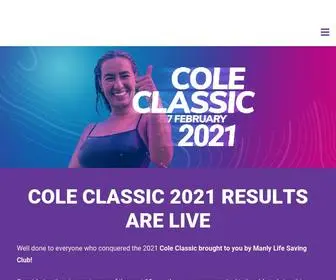 Coleclassic.com.au(Cole Classic 2022) Screenshot