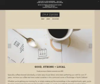 Colecoffee.com(Cole Coffee) Screenshot