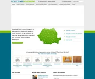 Colectaredeseuri.ro(Deșeuri) Screenshot