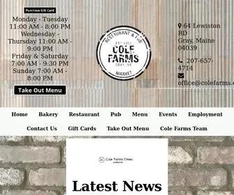 Colefarms.com(Cole Farms Gray) Screenshot