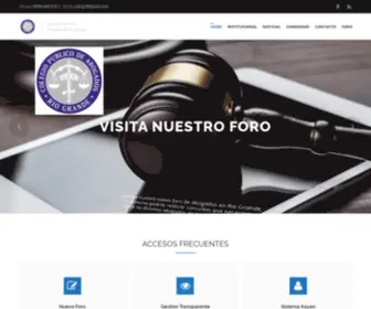 Colegioabogadosrg.org.ar(Colegio Público de Abogados de Río Grande) Screenshot