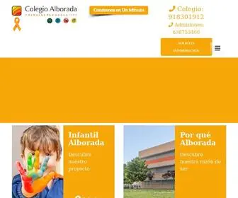Colegioalborada.es(Colegio Alcalá de Henares concertado bilingüe. EI) Screenshot