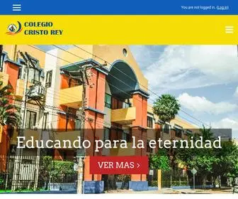 ColegiocriStoreyscz.com(Sitio Web Oficial del Colegio) Screenshot