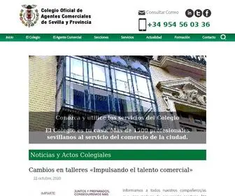 Colegiodeagentescomerciales.es(Colegio Oficial de Agentes Comerciales de Sevilla) Screenshot