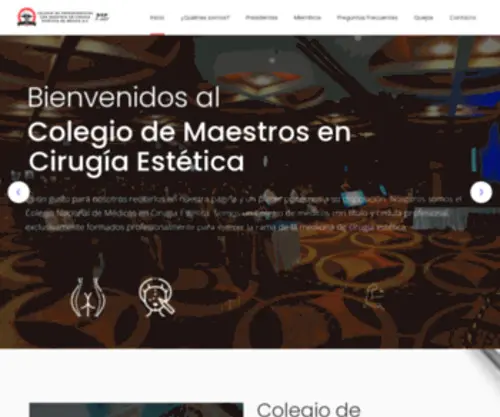 Colegiodecirugiaestetica.org(Colegio de Maestros en Cirugía Estética) Screenshot