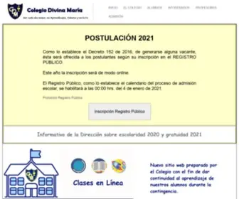 Colegiodivinamaria.cl(CDM) Screenshot