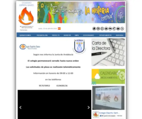 Colegioespiritusanto.org(Colegio Espiritu Santo) Screenshot