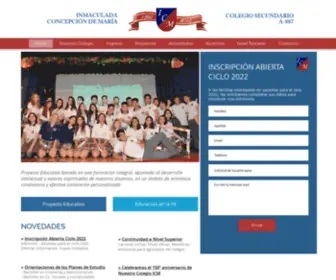 Colegioicm.com.ar(Colegio Secundario en Barrio Norte) Screenshot