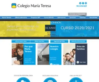Colegiomariateresa.es(Colegio María Teresa) Screenshot