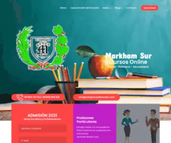 Colegiomarkhamsur.com(Markham Sur) Screenshot