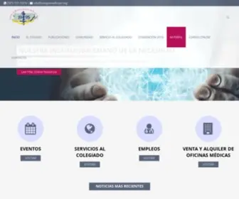 Colegiomedicopr.org(Colegio de Médicos) Screenshot