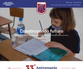 Colegionewmodel.com.ar(New Model International School Home) Screenshot