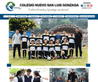 Colegionuevosanluisgonzaga.com(Inicio) Screenshot