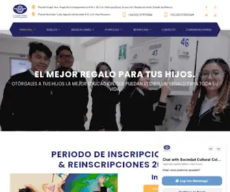 Colegiopatria.edu.mx(Sociedad Cultural Colegio P) Screenshot