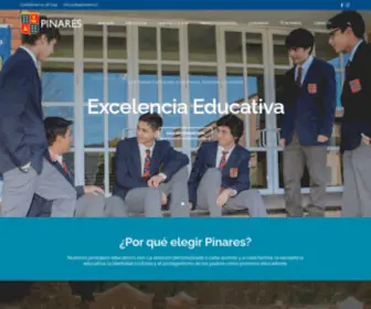 Colegiopinares.cl(El Proyecto Educativo de Pinares tiene tres pilares fundamentales) Screenshot