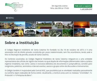 Colegiorisc.org.br(Colégio Registral Imobiliário de Santa Catarina) Screenshot