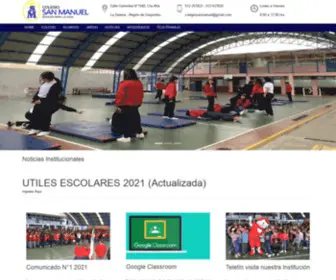 Colegiosanmanuellaserena.cl(SAN MANUEL) Screenshot