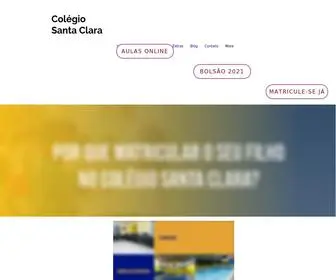 Colegiosantaclararj.com.br(Início) Screenshot