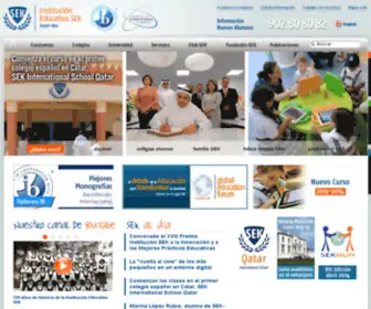 Colegiosek.es(Institución Educativa SEK) Screenshot