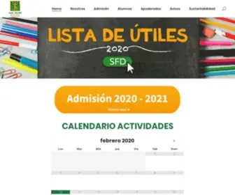 Colegiosfd.cl(San) Screenshot